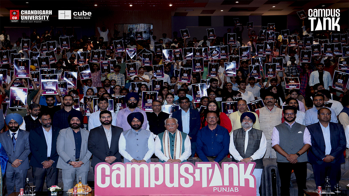 Union Minister ML Khattar Launches Campus Tank Punjab at Chandigarh University.jpg
